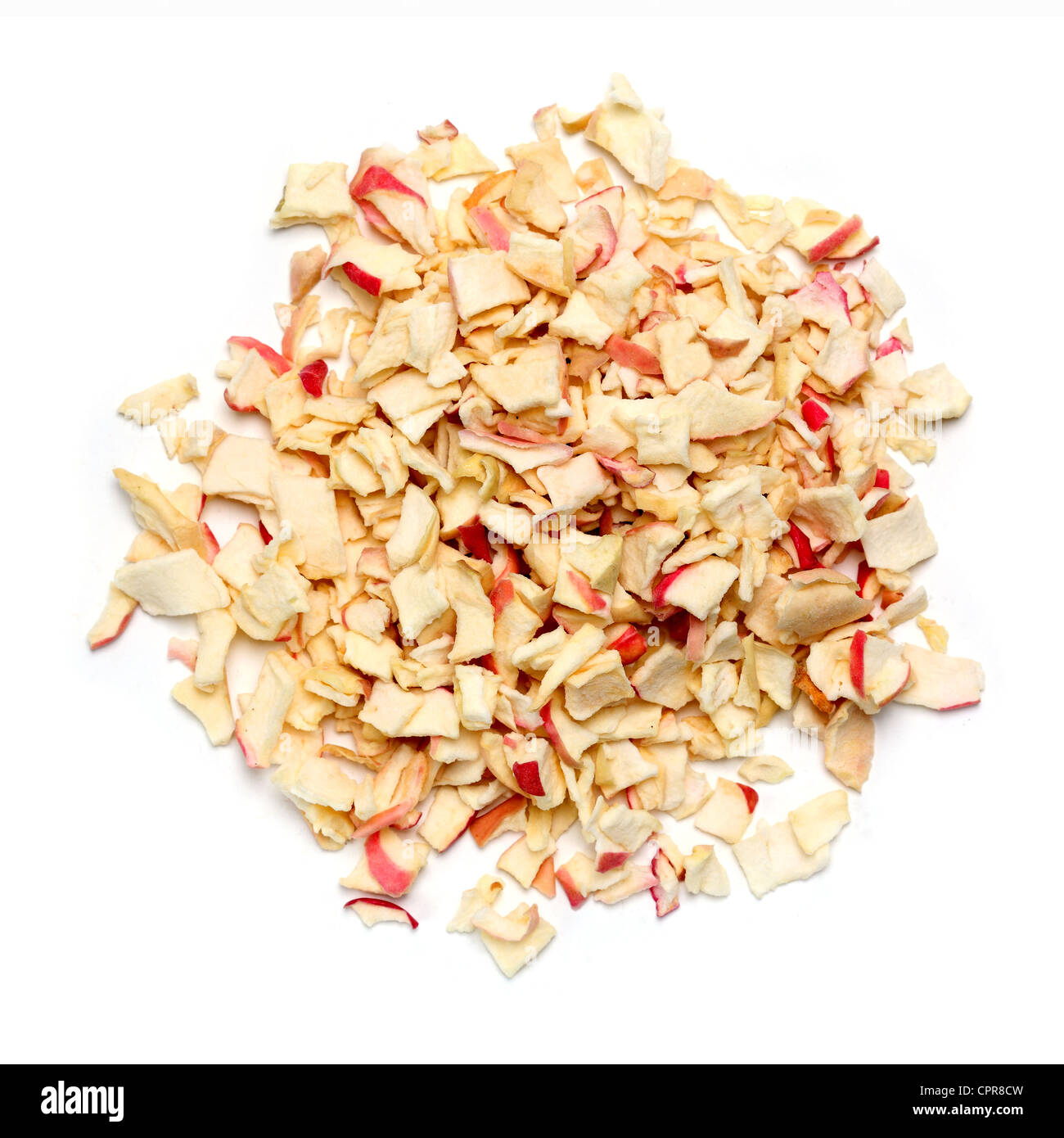 pile dry chopped apple flakes Stock Photo Alamy
