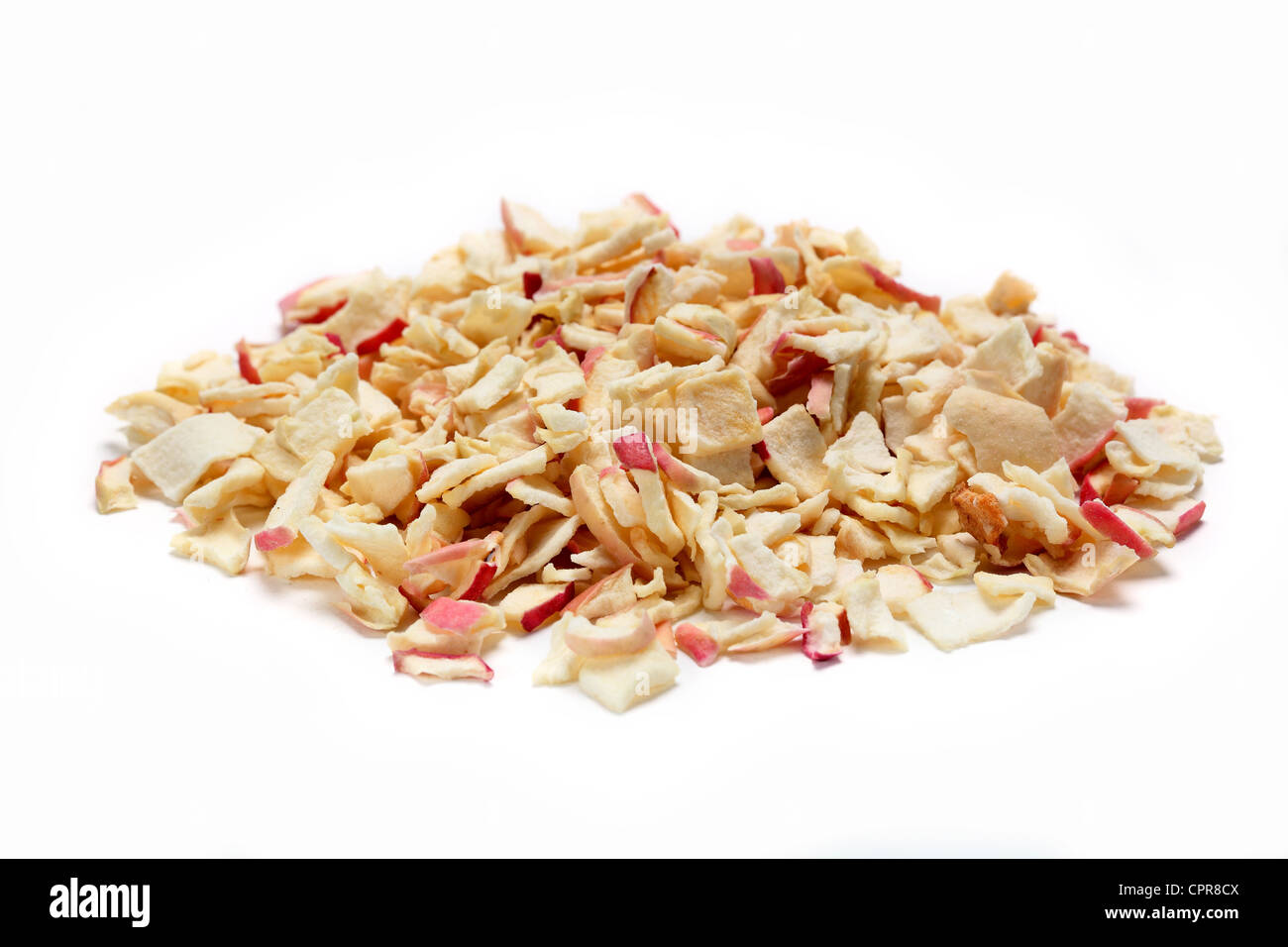 pile dry chopped apple flakes Stock Photo Alamy