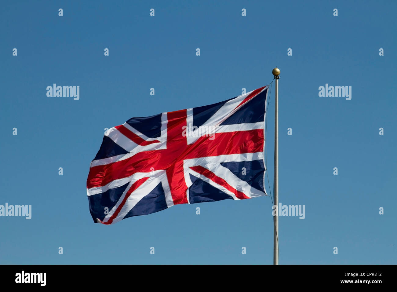The Union Jack flag, Littlehampton Stock Photo