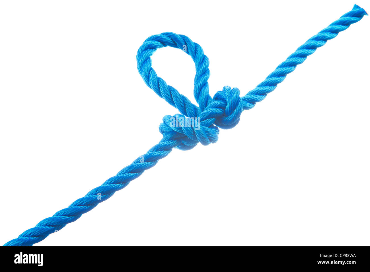 Manharness knot isolated on white background Stock Photo