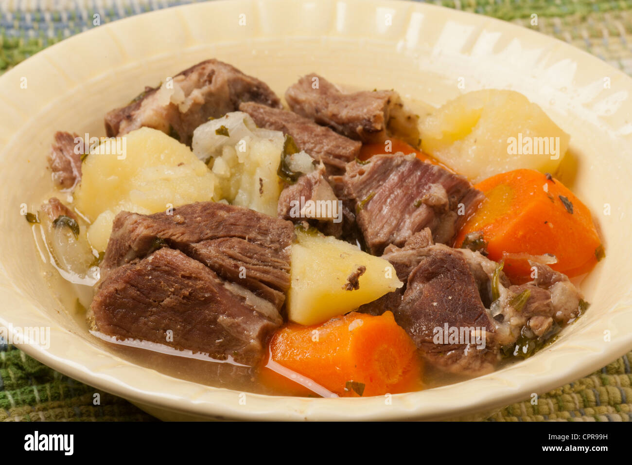 Old style Irish Stew made with mutton Stock Photo