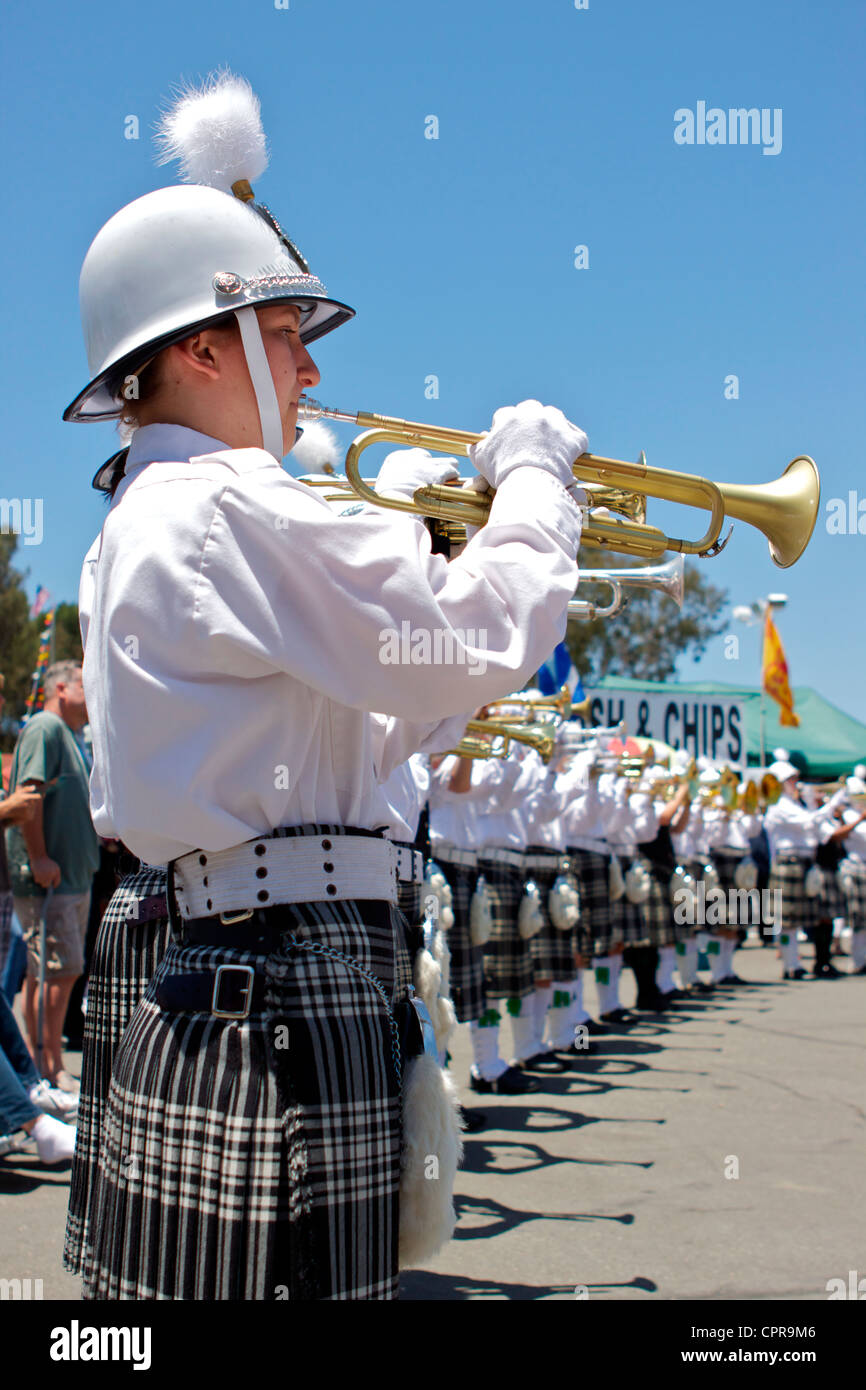 Musicians at the Scottish Festival 2012 in Costa Mesa California , USA Stock Photo