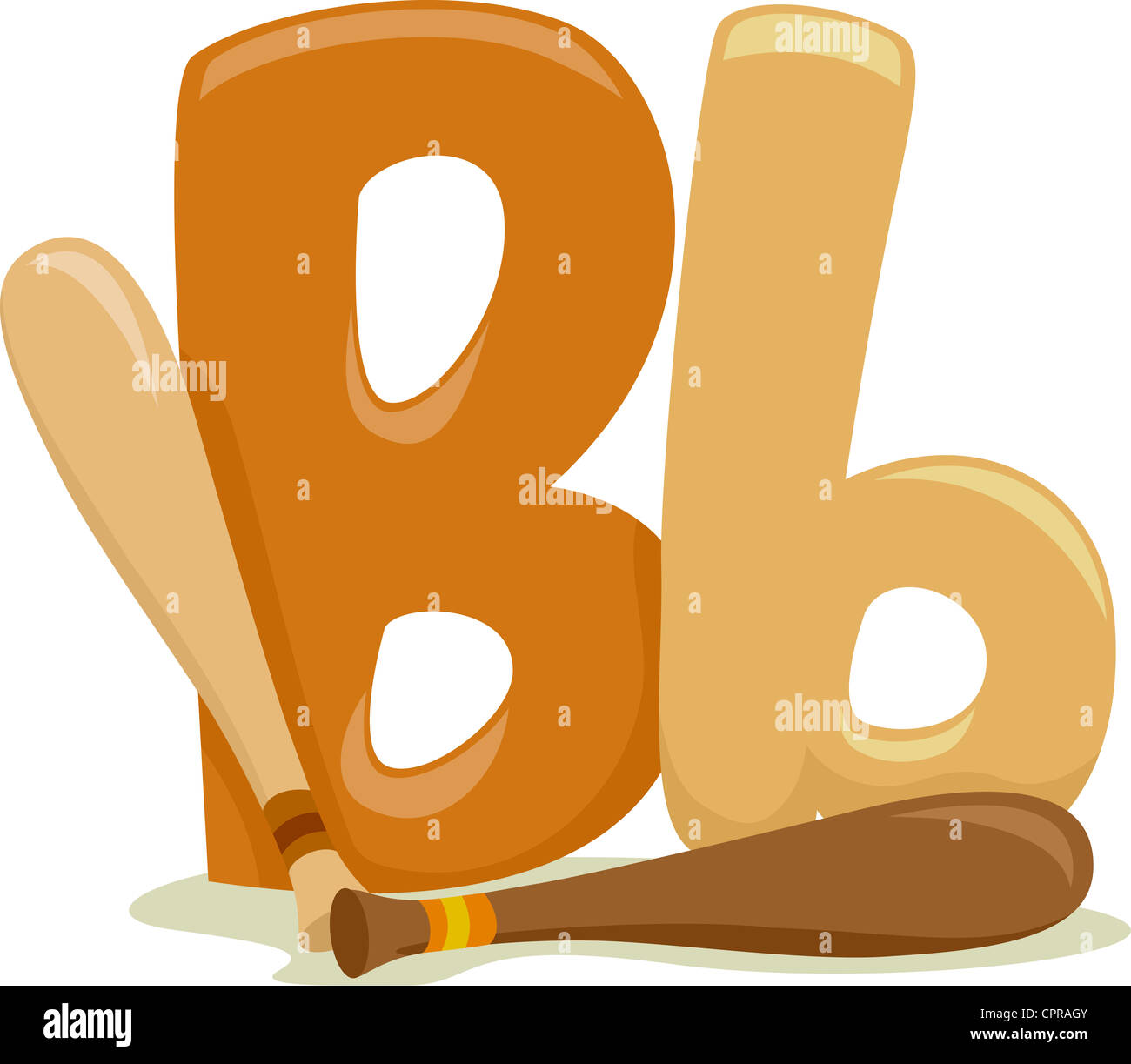 Illustration Featuring the Letter B Stock Photo