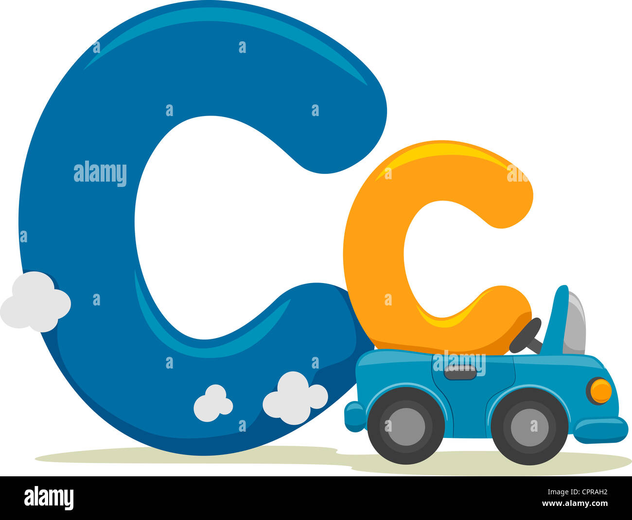 Illustration Featuring the Letter C Stock Photo