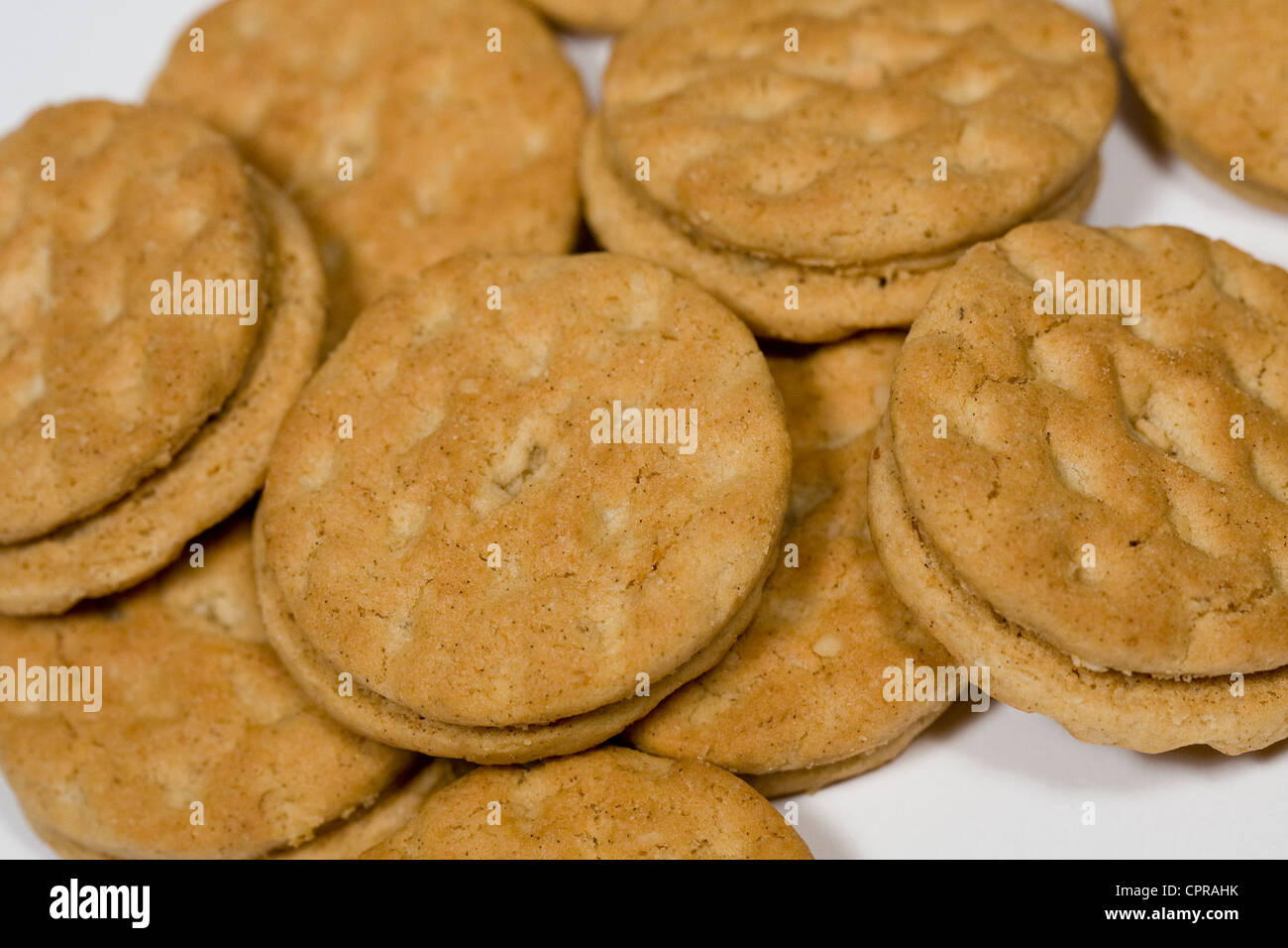 Do-si-dos Girl Scout cookies.  Stock Photo