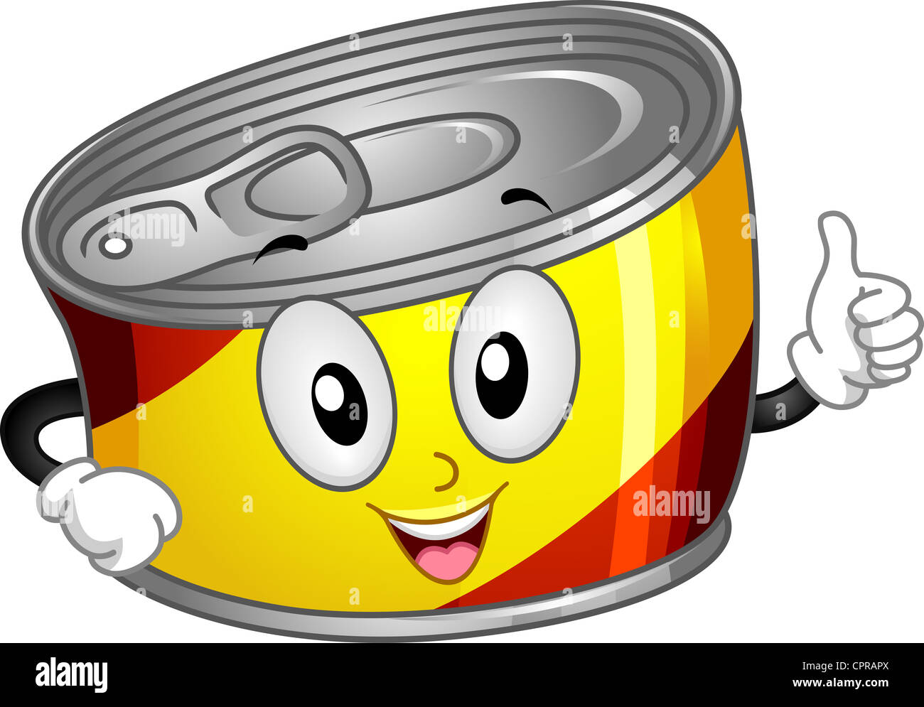 Mascot Illustration of a Canned Food Stock Photo Alamy