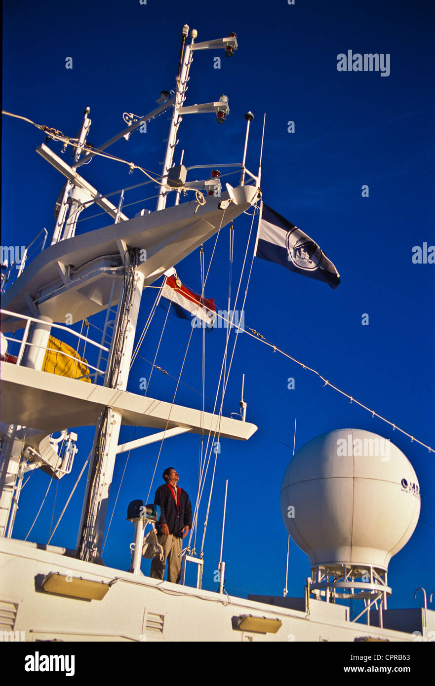 Vacation, cruise, ship to Alaska. Stock Photo