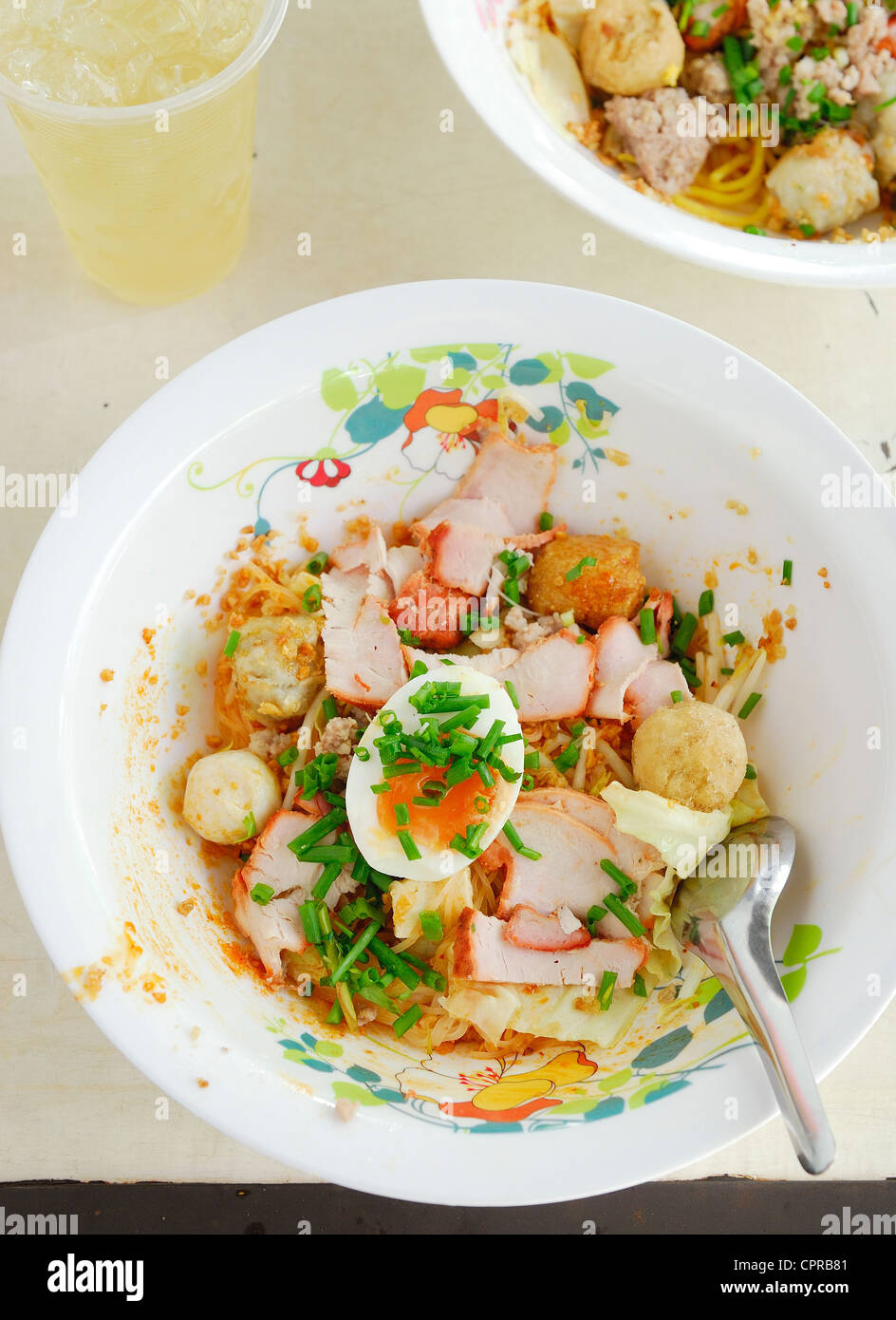 Asian Noodles with egg Stock Photo - Alamy