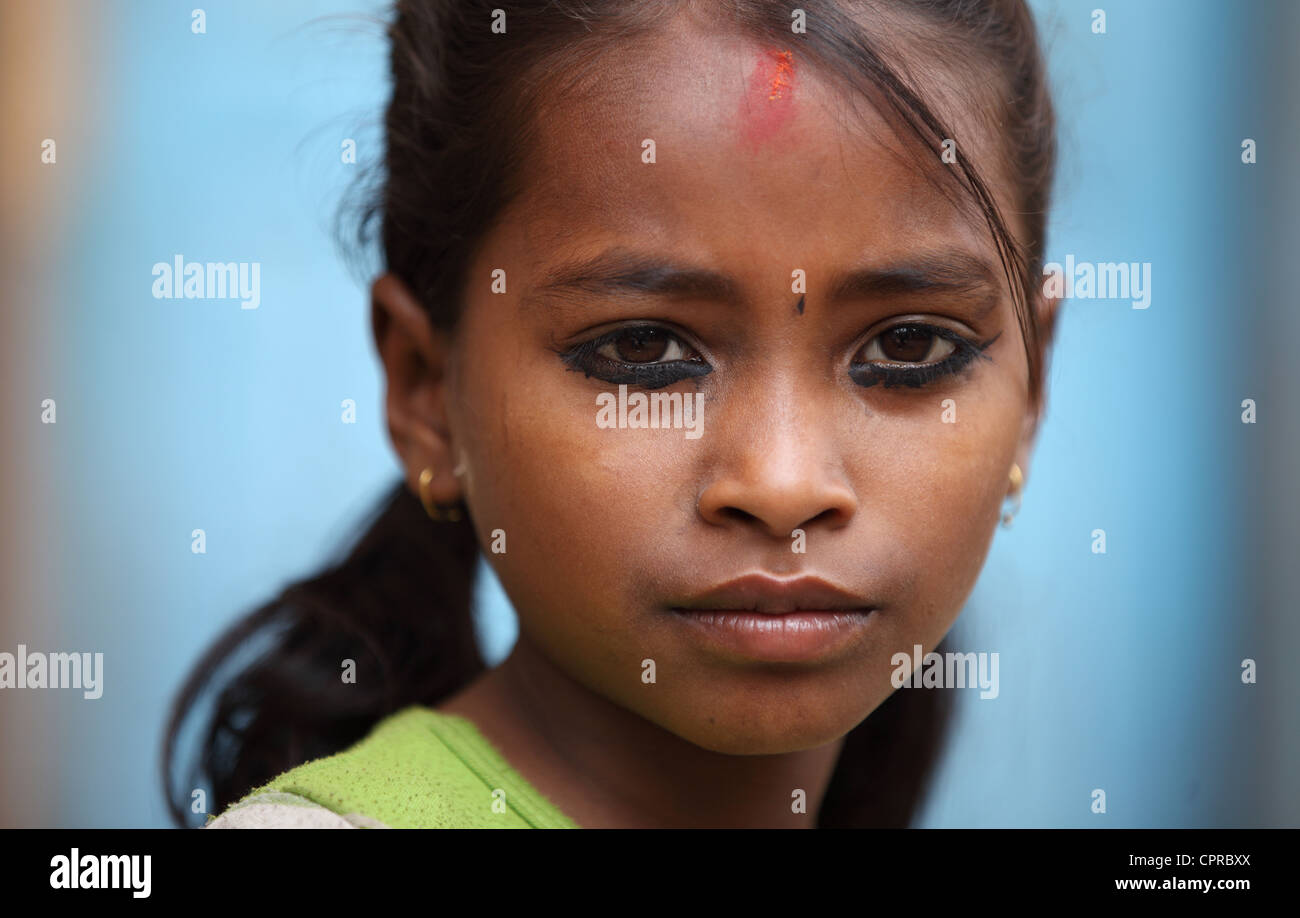 Nepali girl Stock Photo