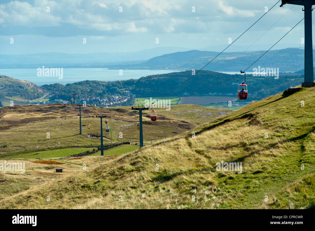 Cable Cars Great Orme Llandudno North Wales Uk Stock Photo Alamy