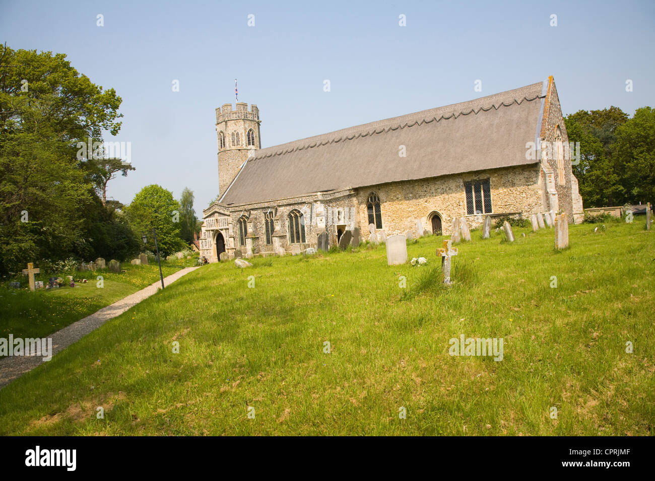 Thatched St Peter church, Theberton, Suffolk, England Stock Photo Alamy