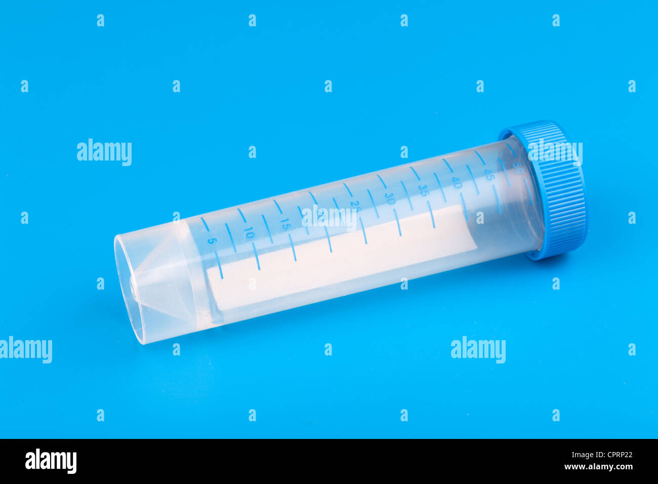 Plastic container for laboratory samples Stock Photo Alamy