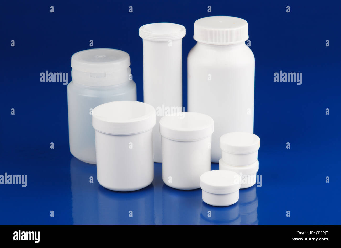 plastic-bottles-with-medicine-stock-photo-alamy