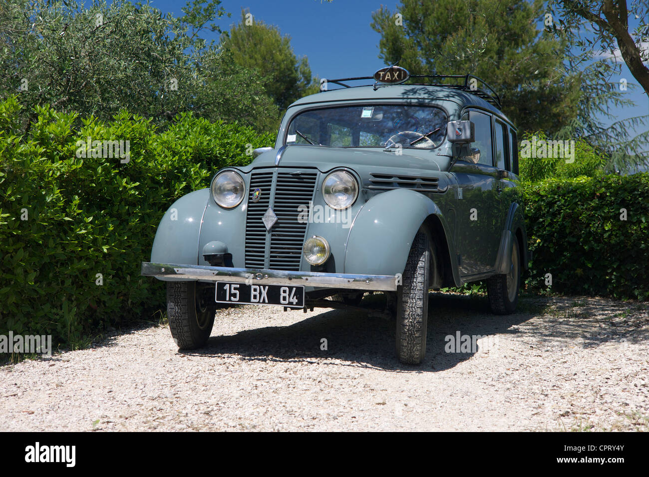 Renault Dauphinoise (Juvaquatre break) vintage car, France Stock Photo