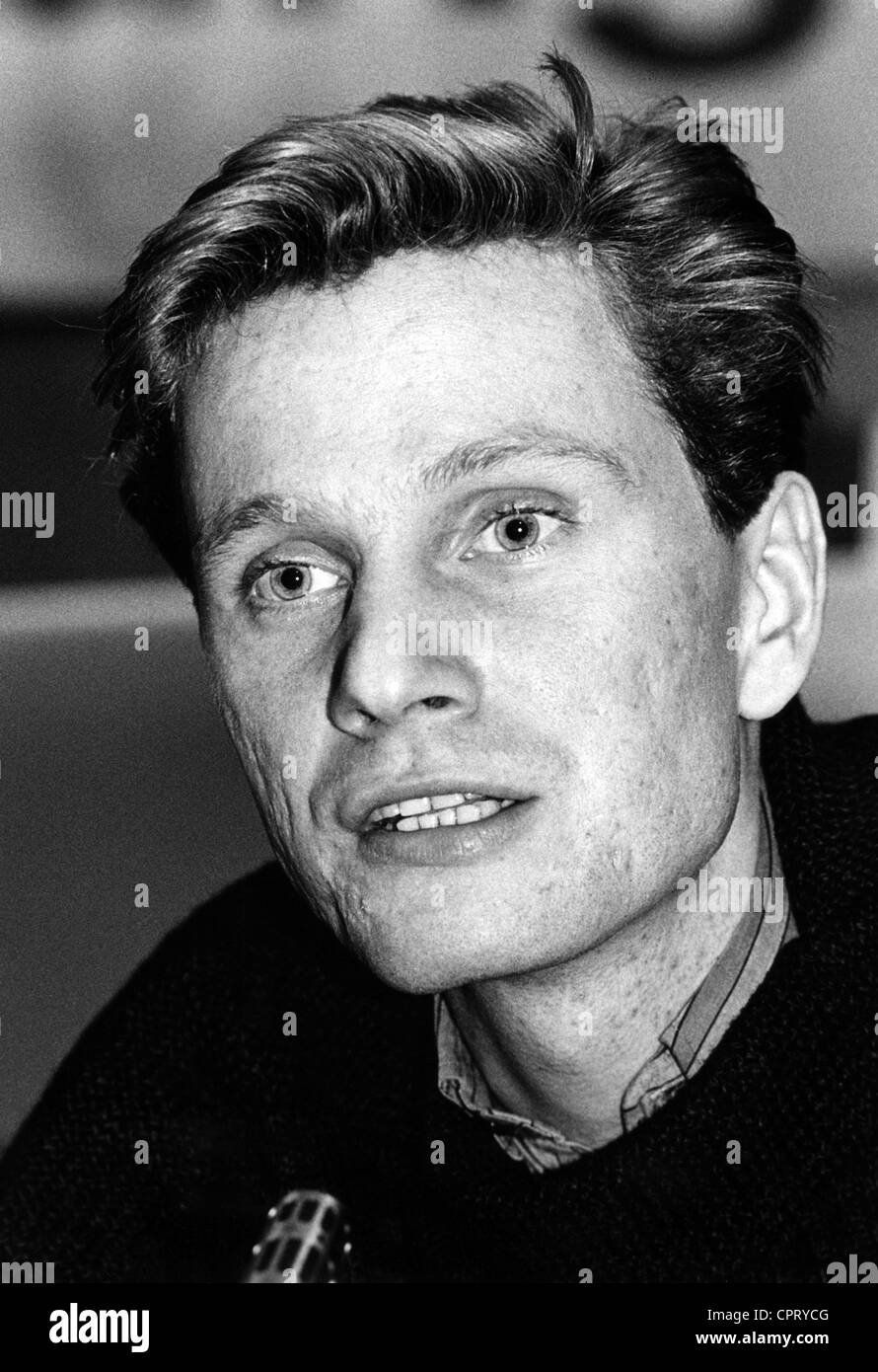 Westerwelle, Guido, 27.12.1961 - 18.3.2016, German politician (Free Democratic Party, FDP), portrait, as Chairman of the Young Liberals, at the federal congress of the Young Liberals, Freiburg, Germany, 6.- 8.12.1985, Stock Photo