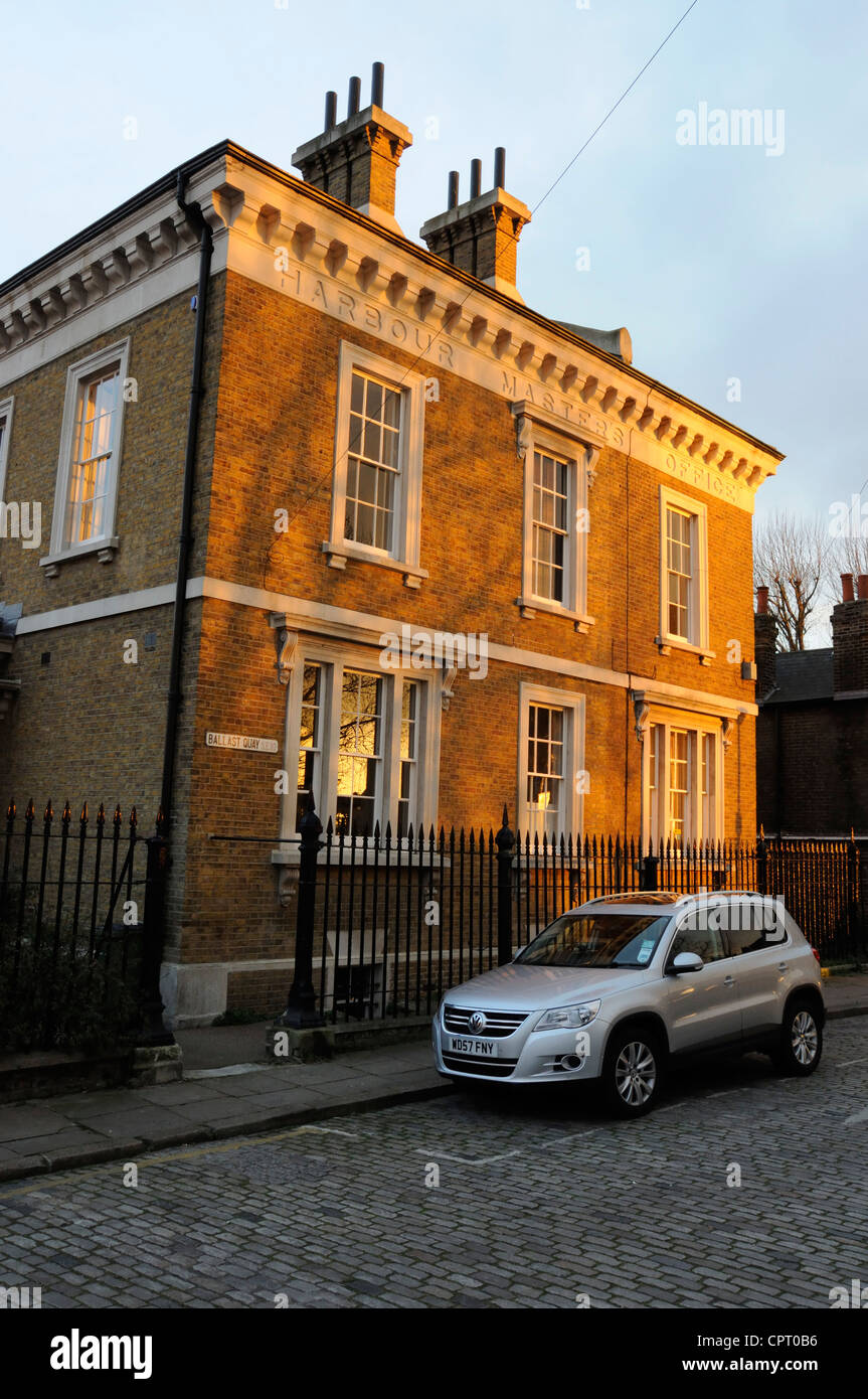 Former Harbour Master's Office, Ballast Quay, Greenwich, London Stock
