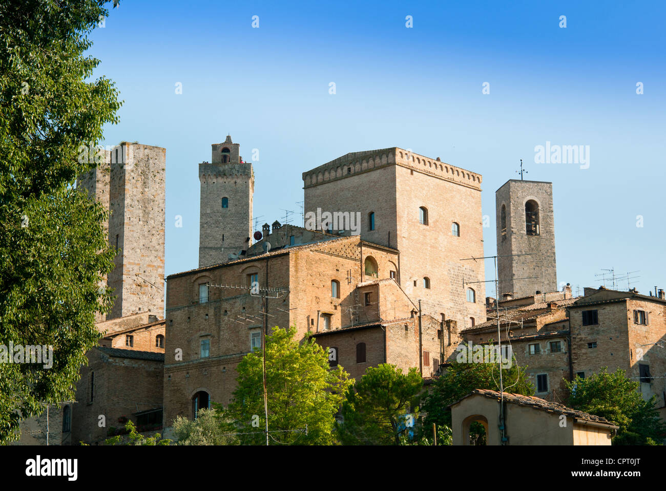 San Gimignano, UNESCO World Heritage Site, Siena province,Tuscany, Italy, Europe Stock Photo