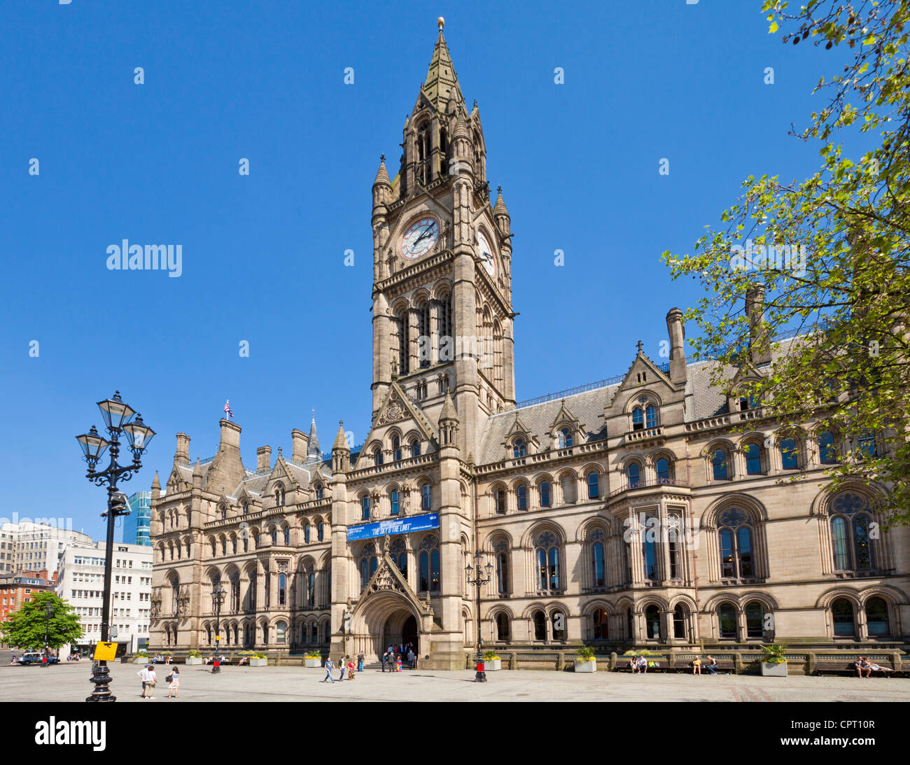 manchester town hall albert square Manchester city centre Greater Manchester England UK GB EU Europe Stock Photo