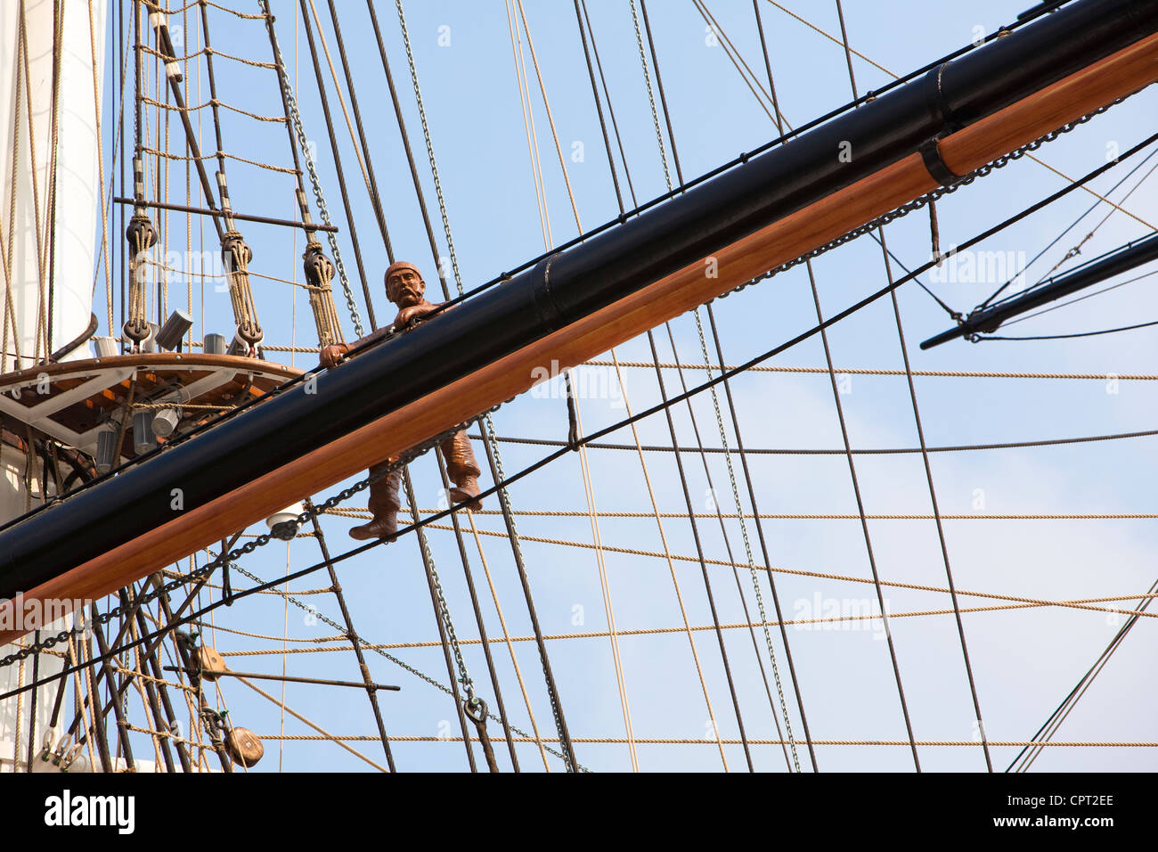 Cutty Sark, rigging, Greenwich, London, UK Stock Photo Alamy