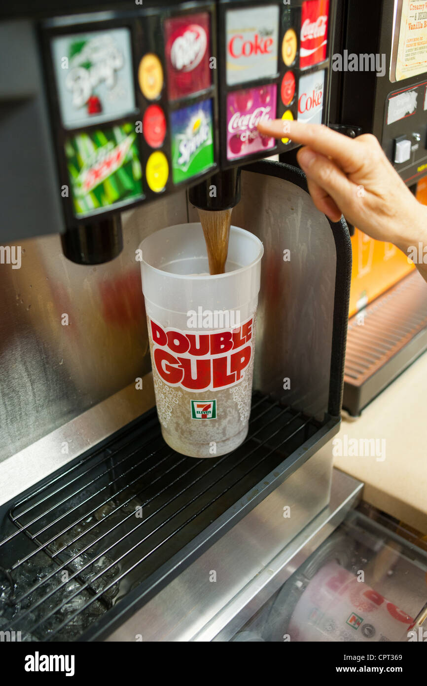 A 32 ounce Double Gulp from a 7-Eleven store in New York Stock Photo -  Alamy