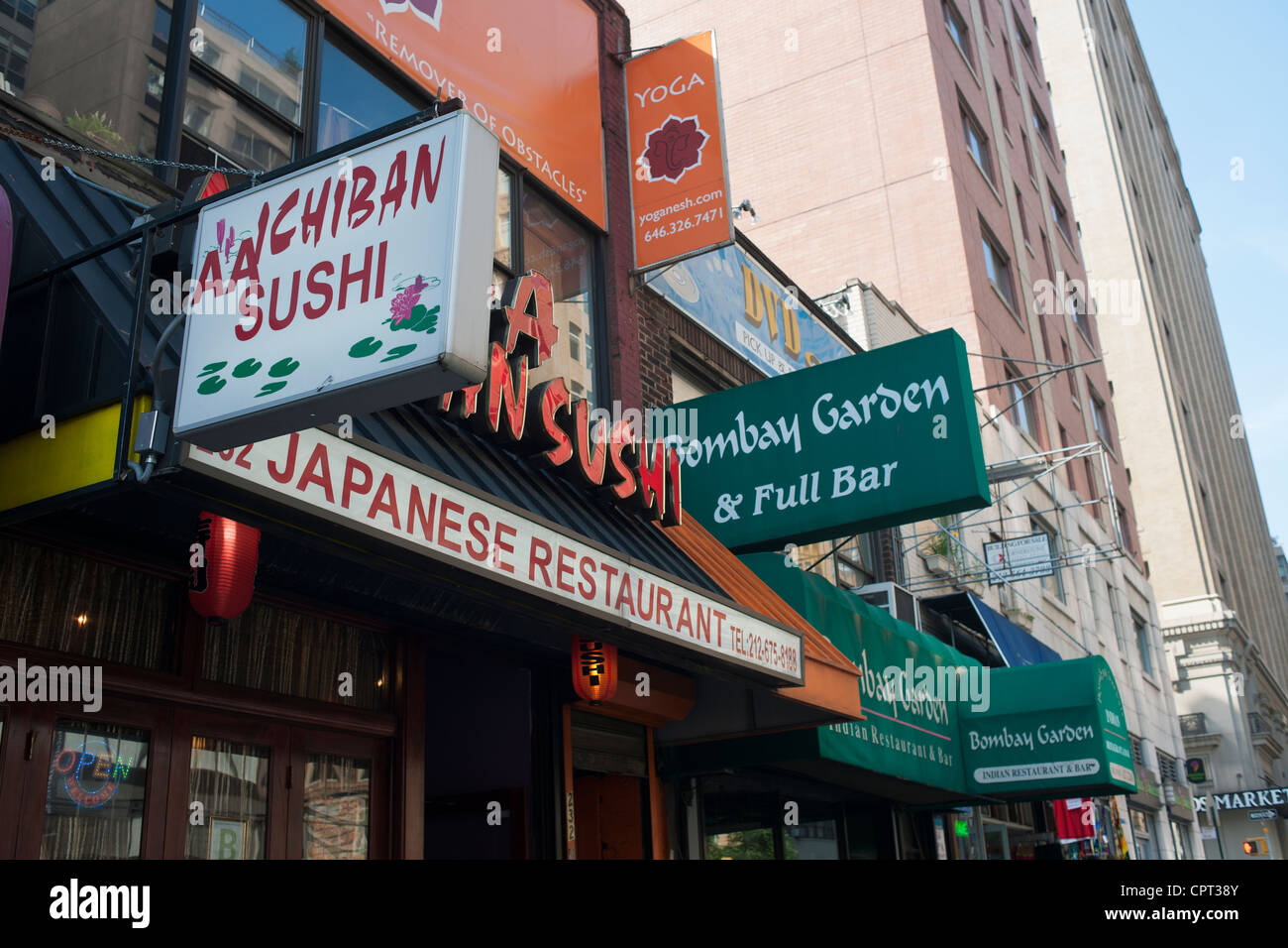 Japanese And Indian Restaurants In The Chelsea Neighborhood In New York On Monday May 28 2012 C Richard B Levine Stock Photo Alamy