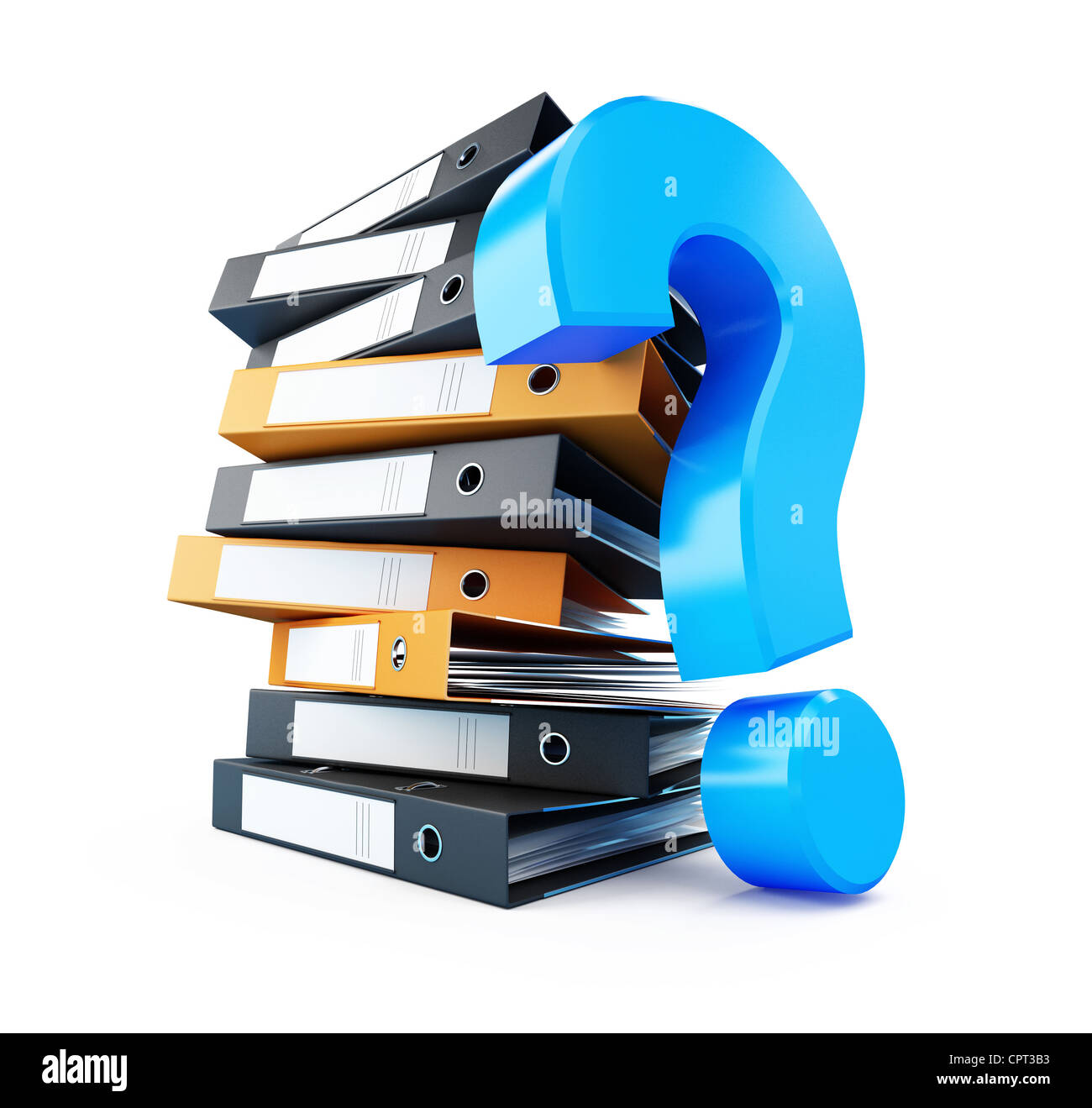 folder question mark isolated on a white background Stock Photo Alamy