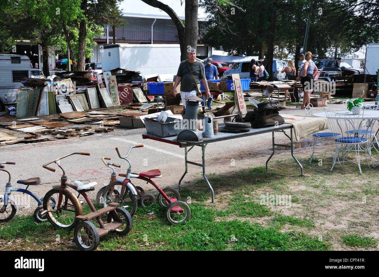First Monday Trade Days flea market in Canton, Texas, USA - oldest and largest flea market in the US Stock Photo