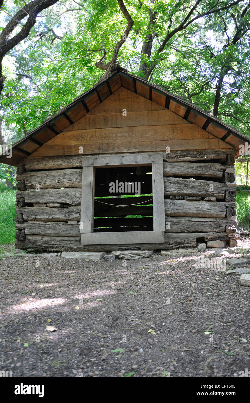 Log Cabin Village Open Air Museum Fort Worth Texas Usa Stock