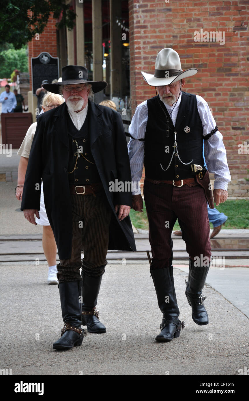 Old West reenactment in Fort Worth, Texas, USA Stock Photo