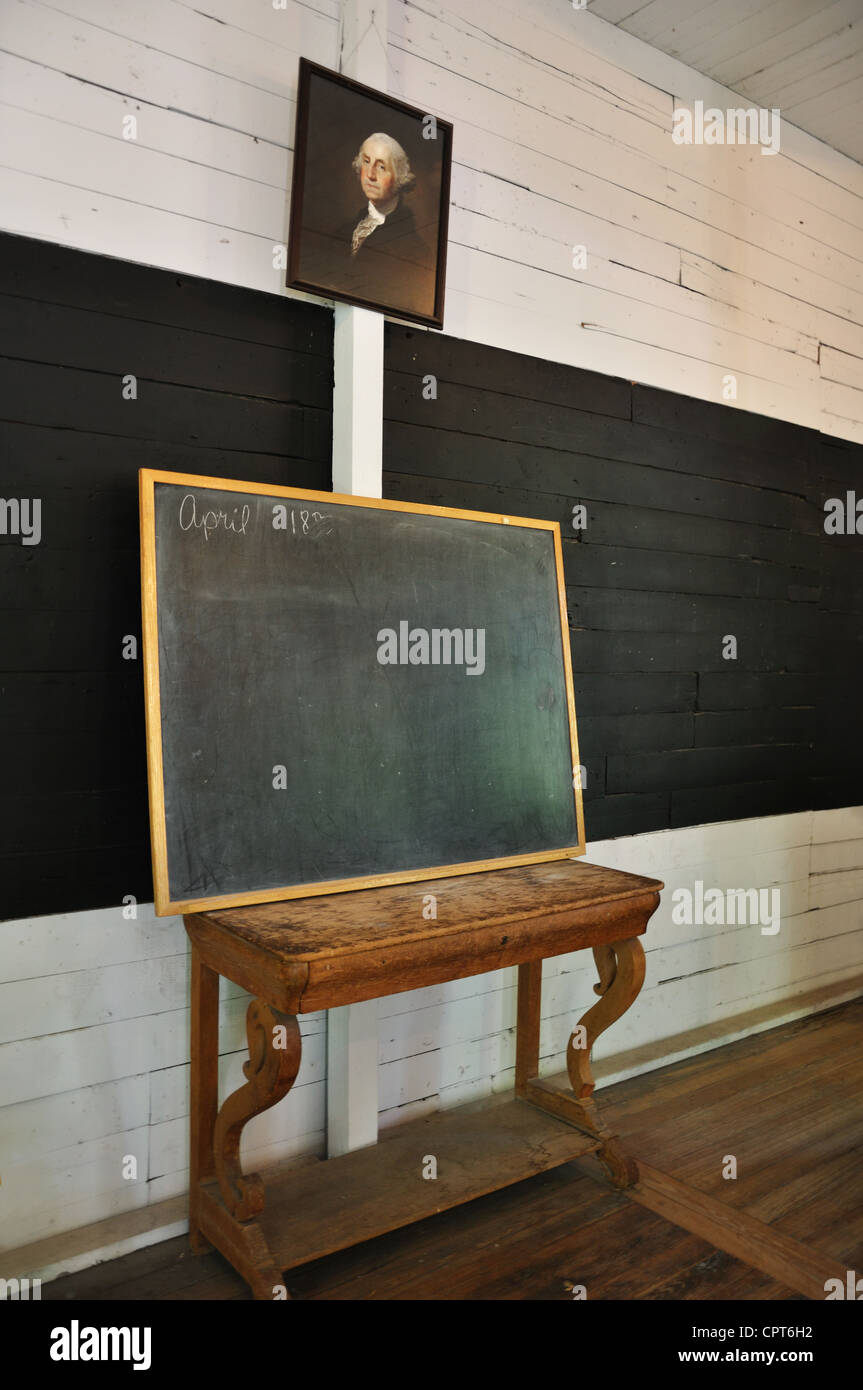 Log Cabin Village Museum Fort Worth Texas Usa One Room Stock
