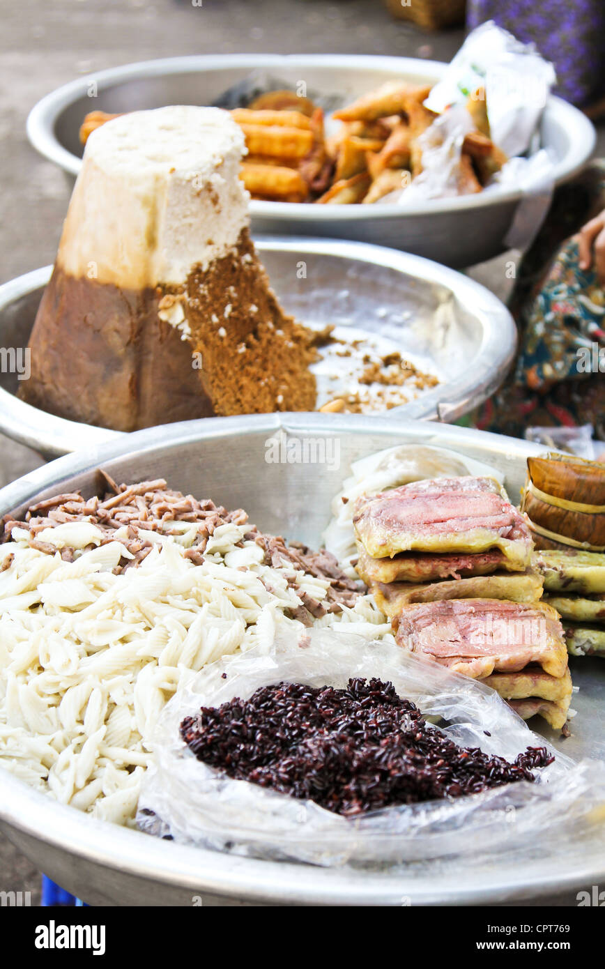 Burmese dessert  [street food ] Stock Photo