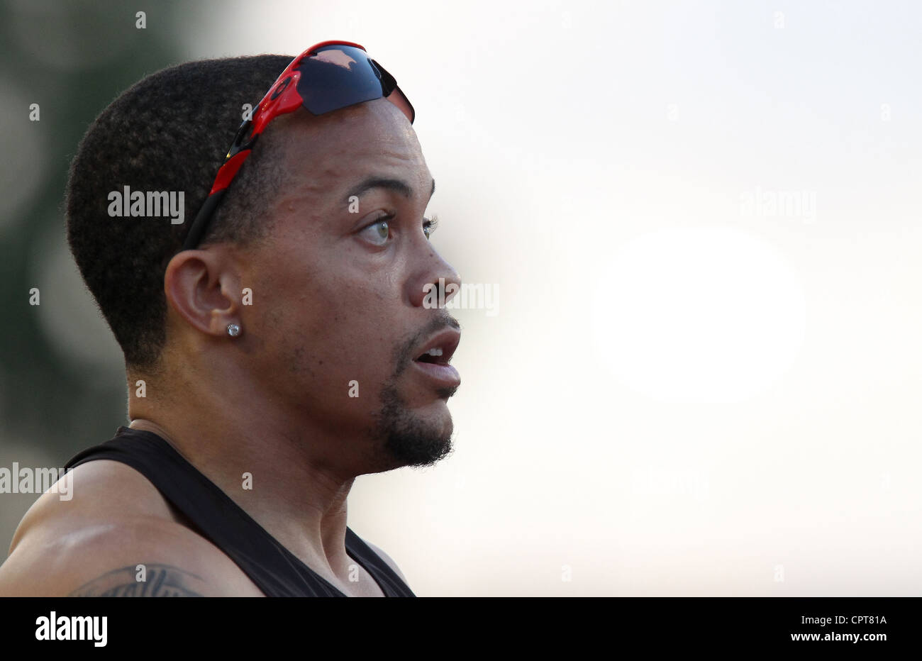 American athlete Wallace Spearmon pictured during Golden Spike Athletic