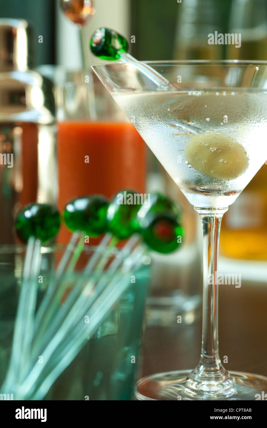 Martini Glass with cocktail Stock Photo - Alamy