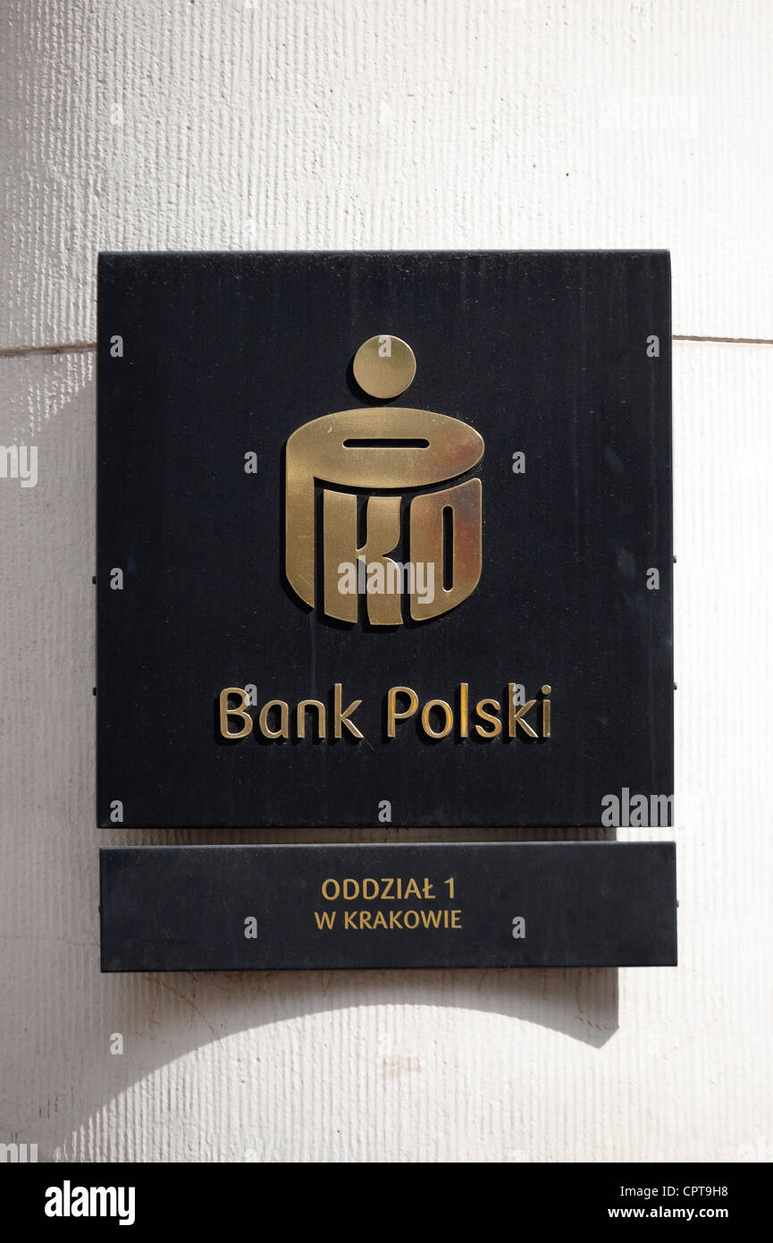 PKO BP, PKO Bank Polski, Polish Bank, logo, Krakow, Poland, May 21, 2012.  (CTK Photo/Michal Okla Stock Photo - Alamy