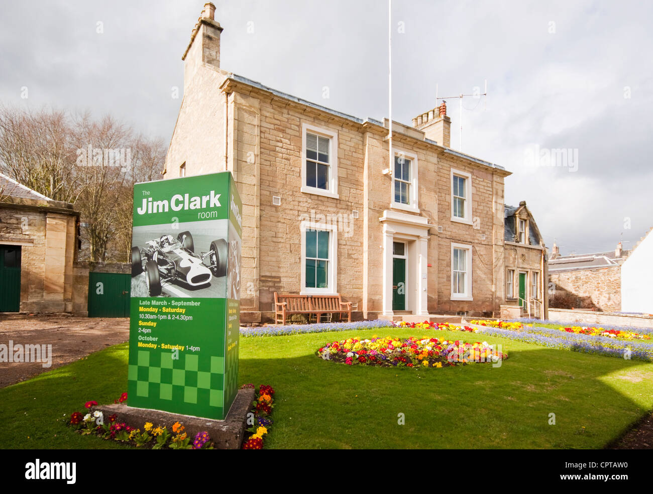Jim Clark Museum in his birthplace of Duns Borders Scotland Stock Photo