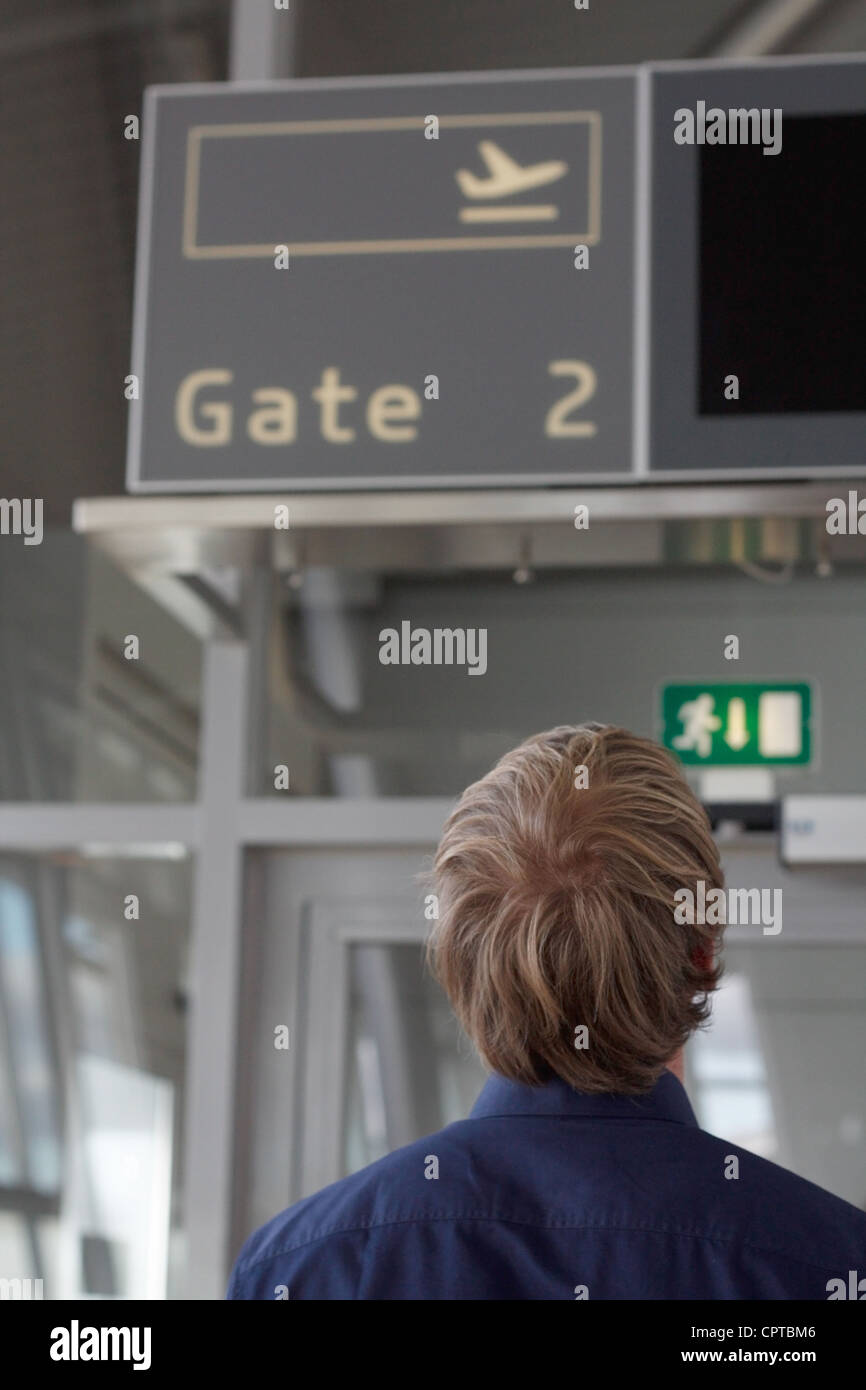 A gateway in an airport Stock Photo Alamy