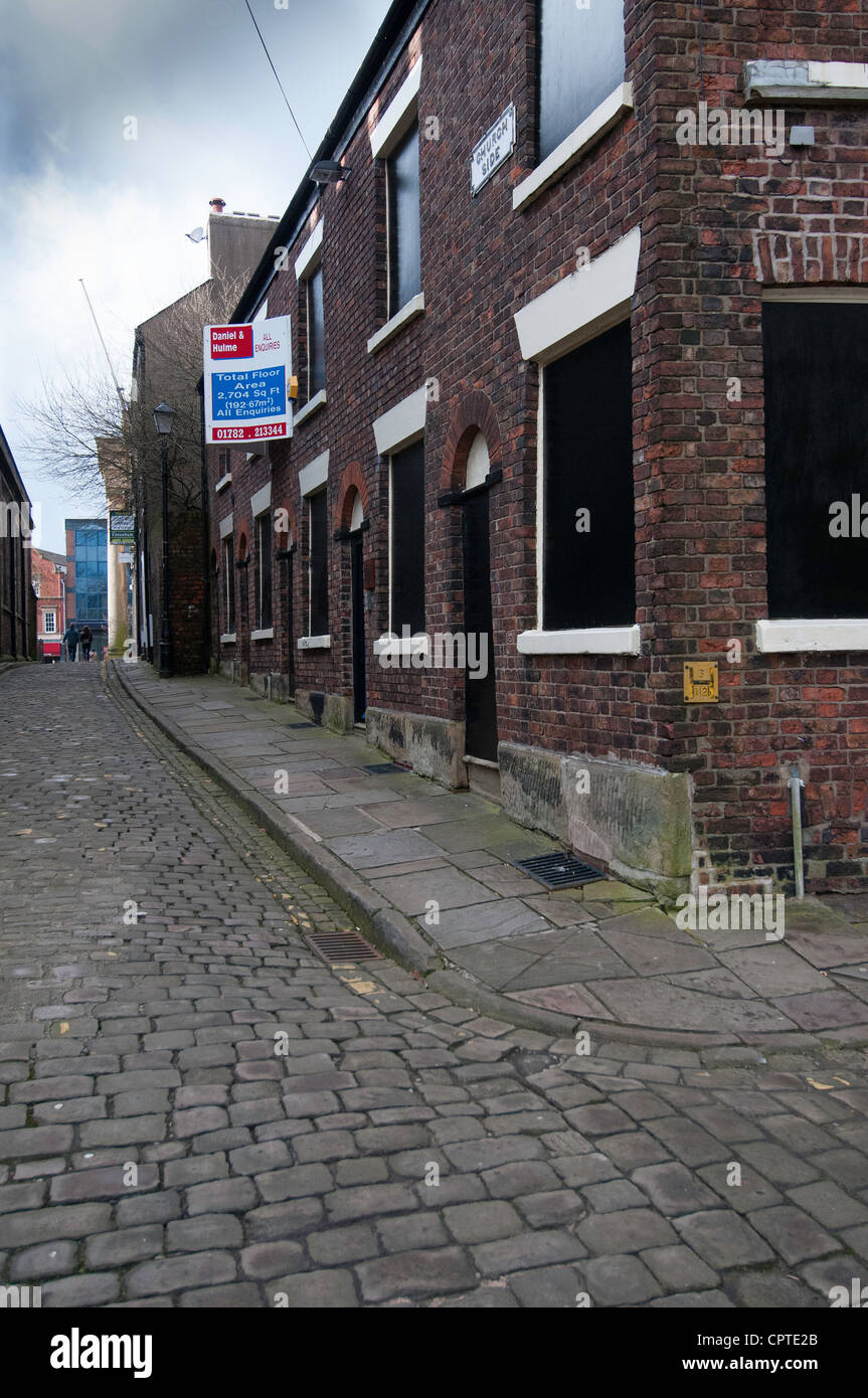 Derelict property, Macclesfield UK Stock Photo Alamy