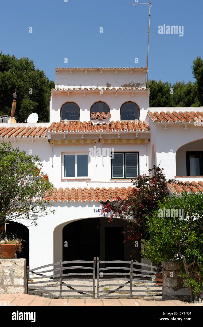 holiday villas and apartments menorca spain Stock Photo