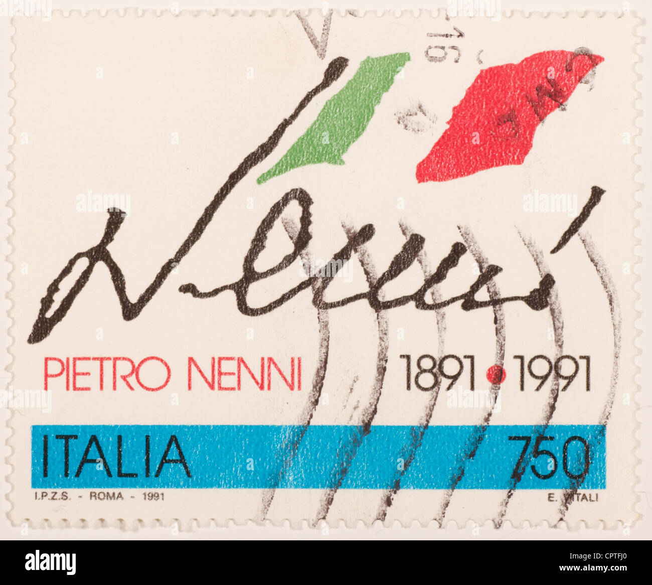 Nenni italian stamp hi-res stock photography and images - Alamy