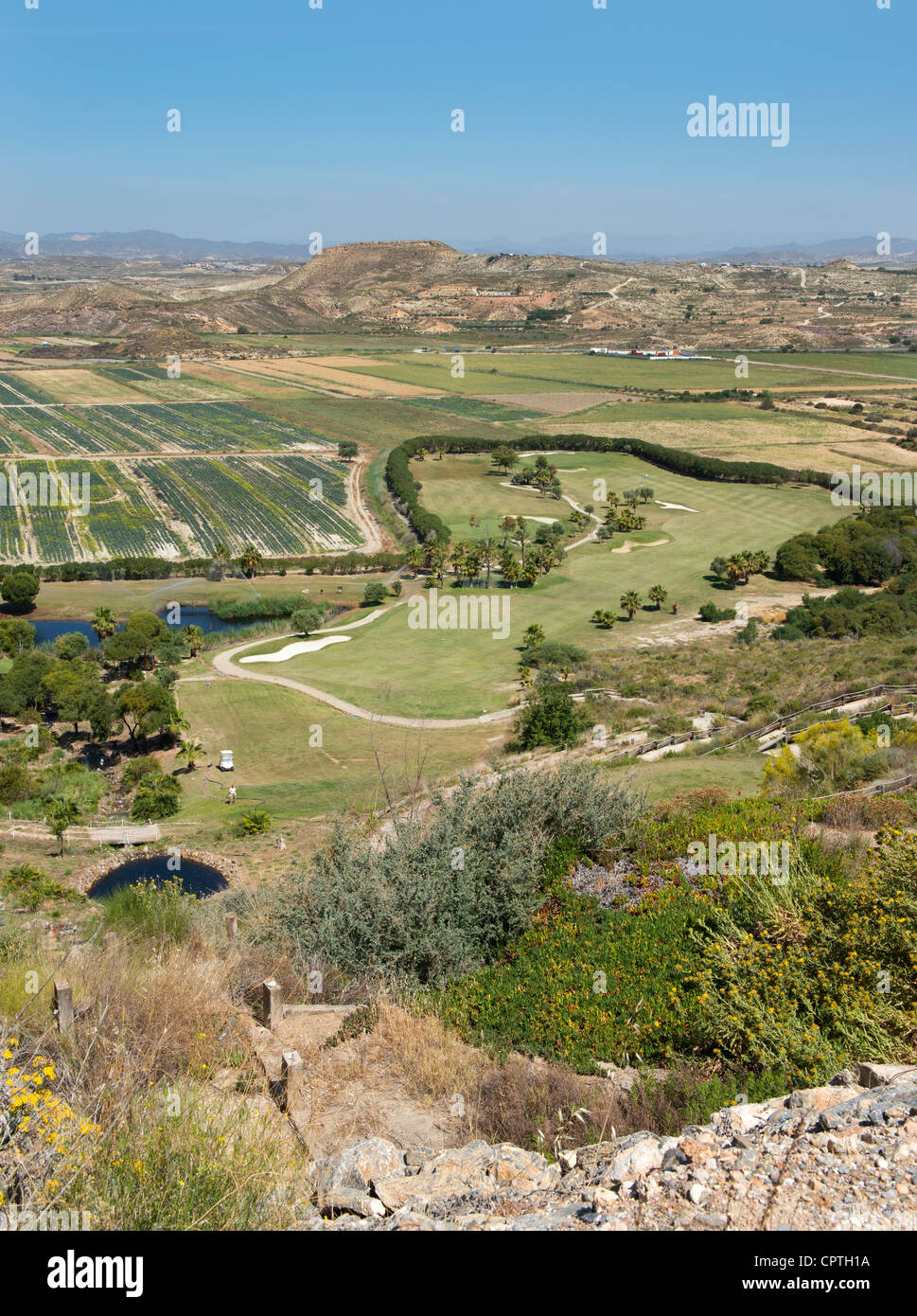 Marina Del Torre Golf Club, Mojacar, Almeria Province, Andalusia, Spain Stock Photo