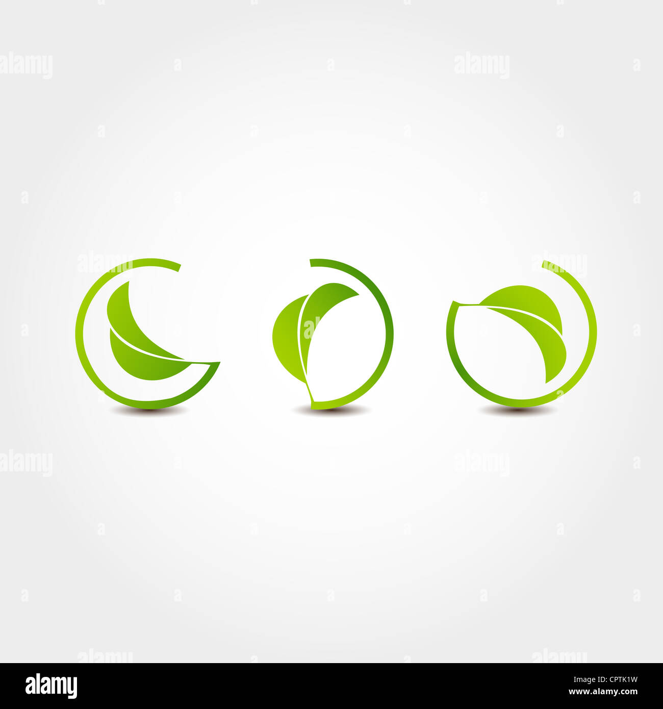 Leaf nature icons Stock Photo - Alamy
