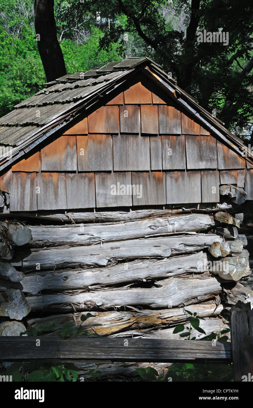 Log Cabin Village Open Air Museum Fort Worth Texas Usa Stock