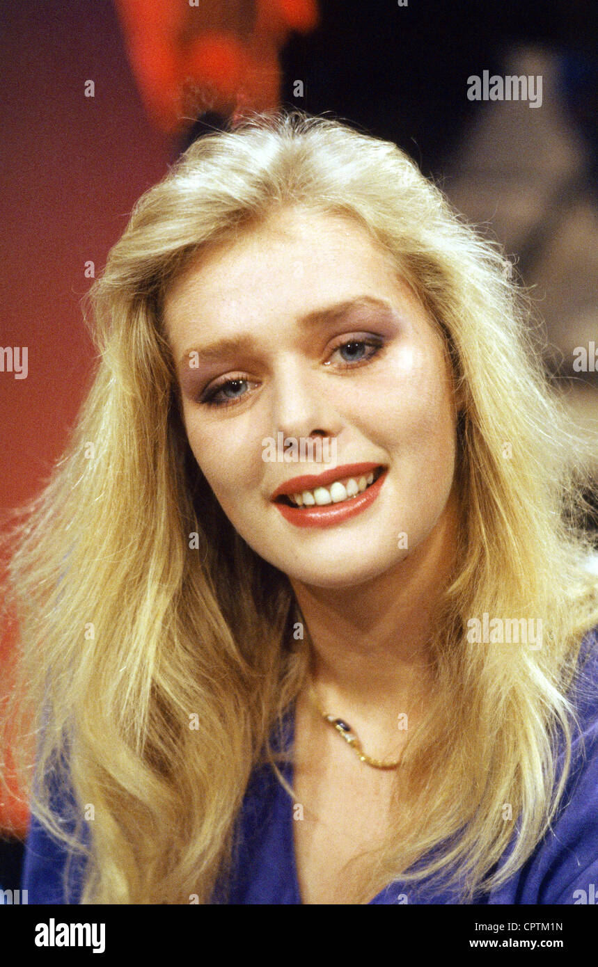 Weigertstorfer, Ulla, * 16.8.1967, Austrian actress, TV presenter, Miss World 1987, portrait, 1989, Stock Photo