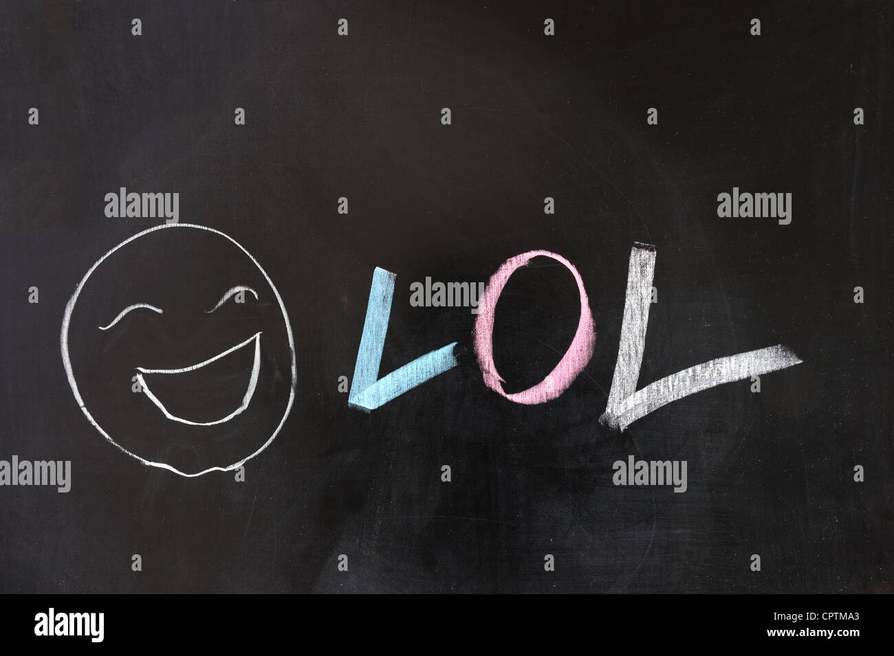 Lol Key Means Laughing Out Loud Funny Or Laugh Stock Photo - Alamy