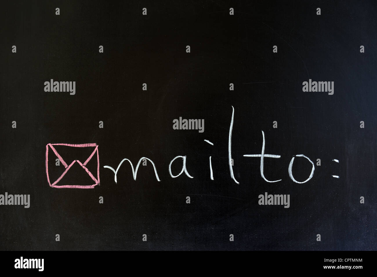 Chalk drawing - Mail to me Stock Photo