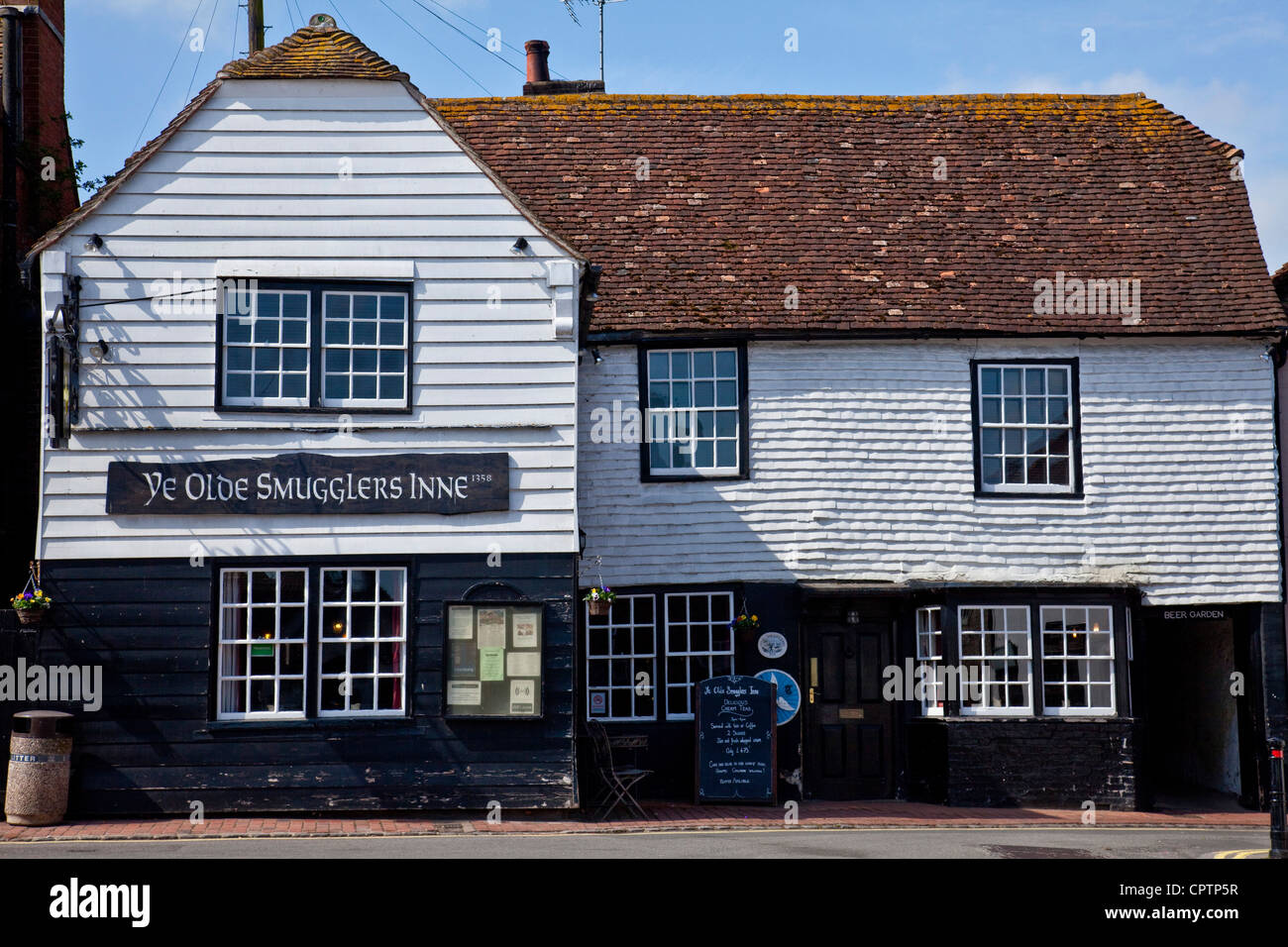 Ye Olde Smugglers Inne, Pub/Restaurant, Alfriston, Sussex Stock Photo