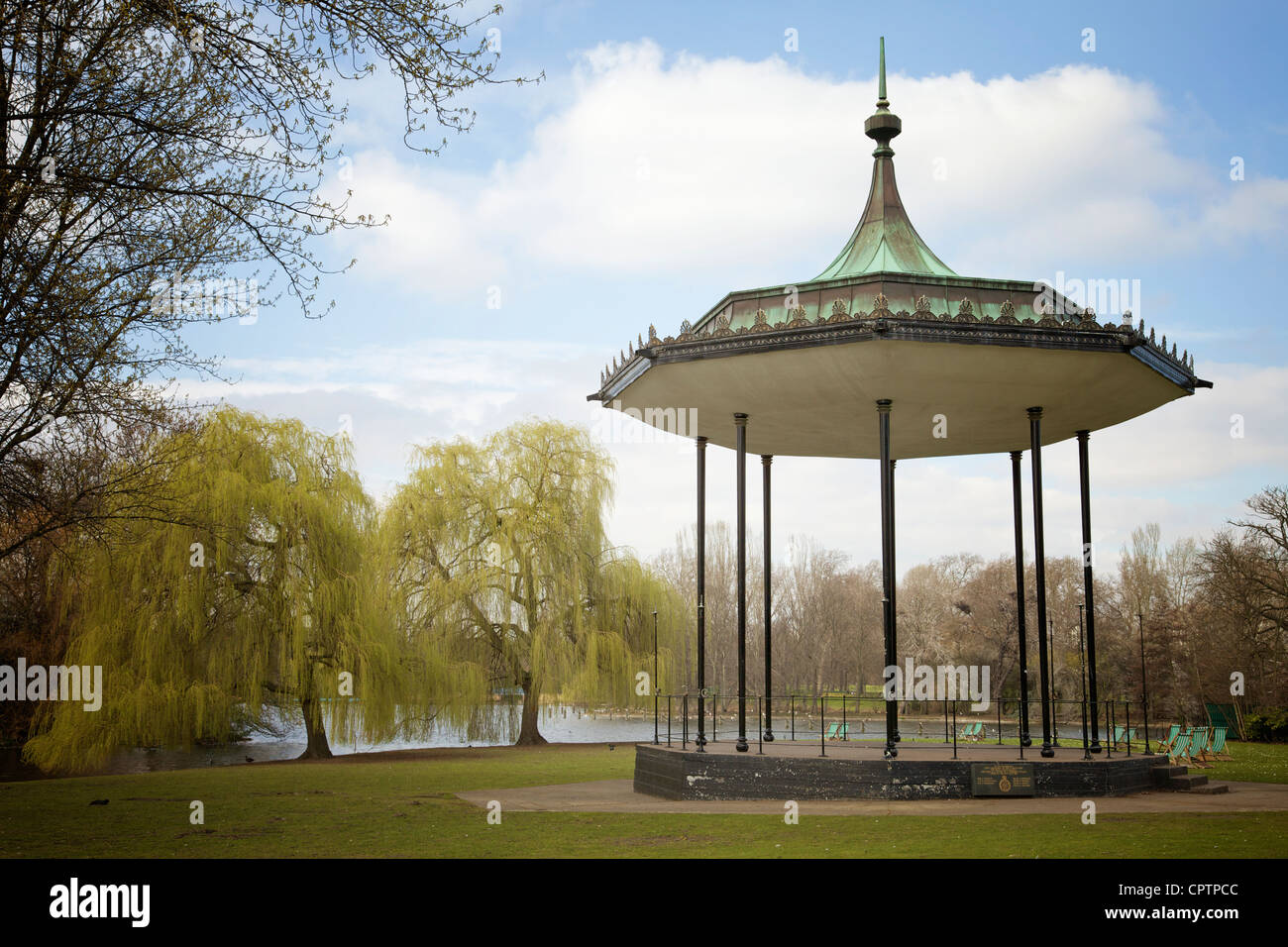 The bandstand at Regent's Park, London, UK. Stock Photo