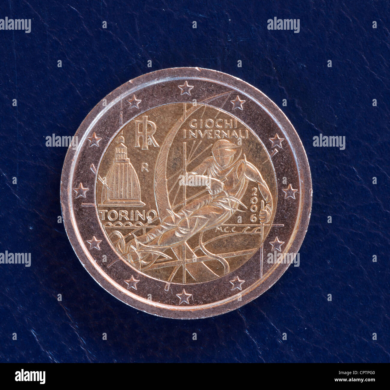 several euro coins Stock Photo
