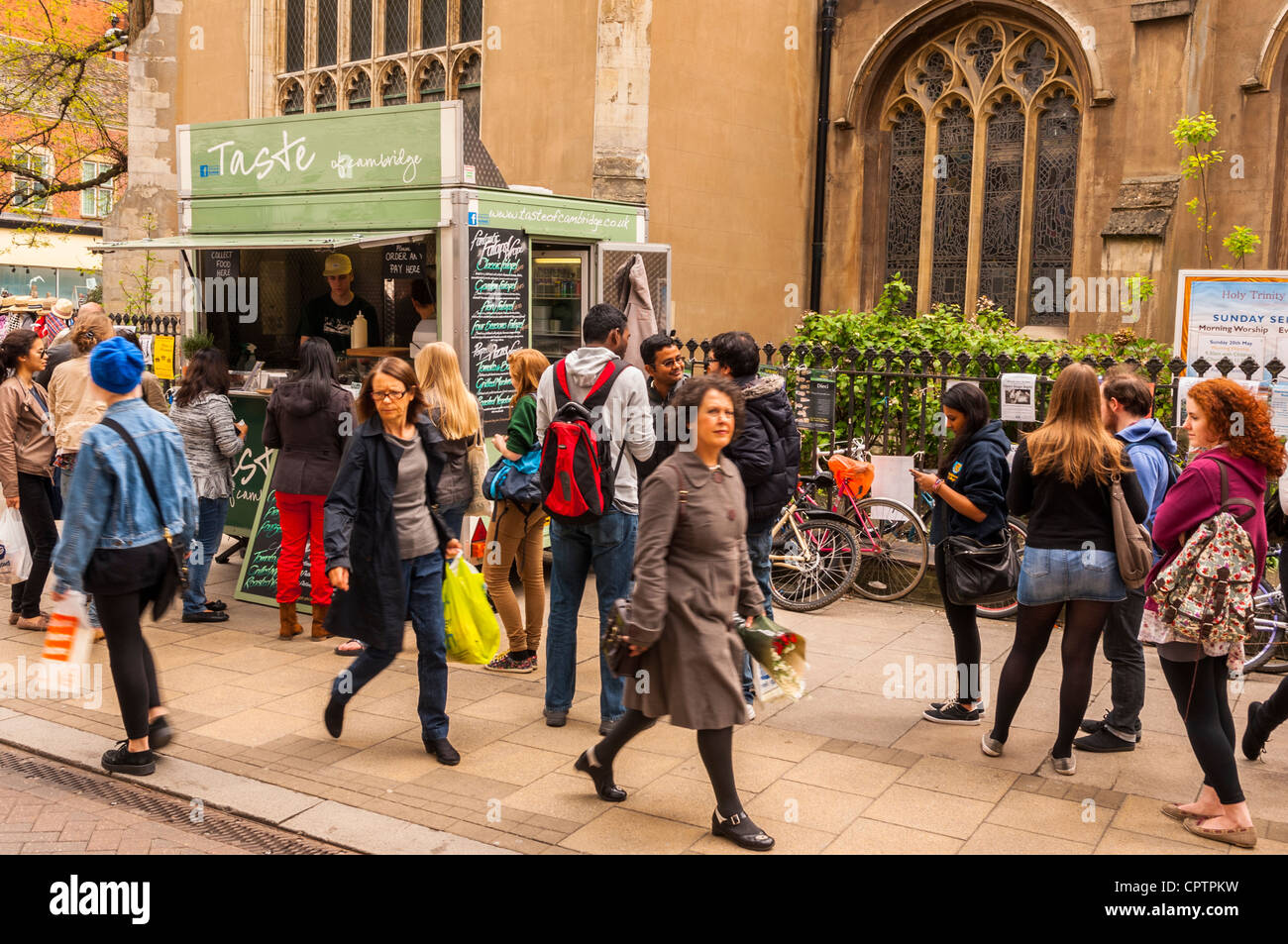 A fast food stall in Cambridge , England , Britain , Uk Stock Photo Alamy