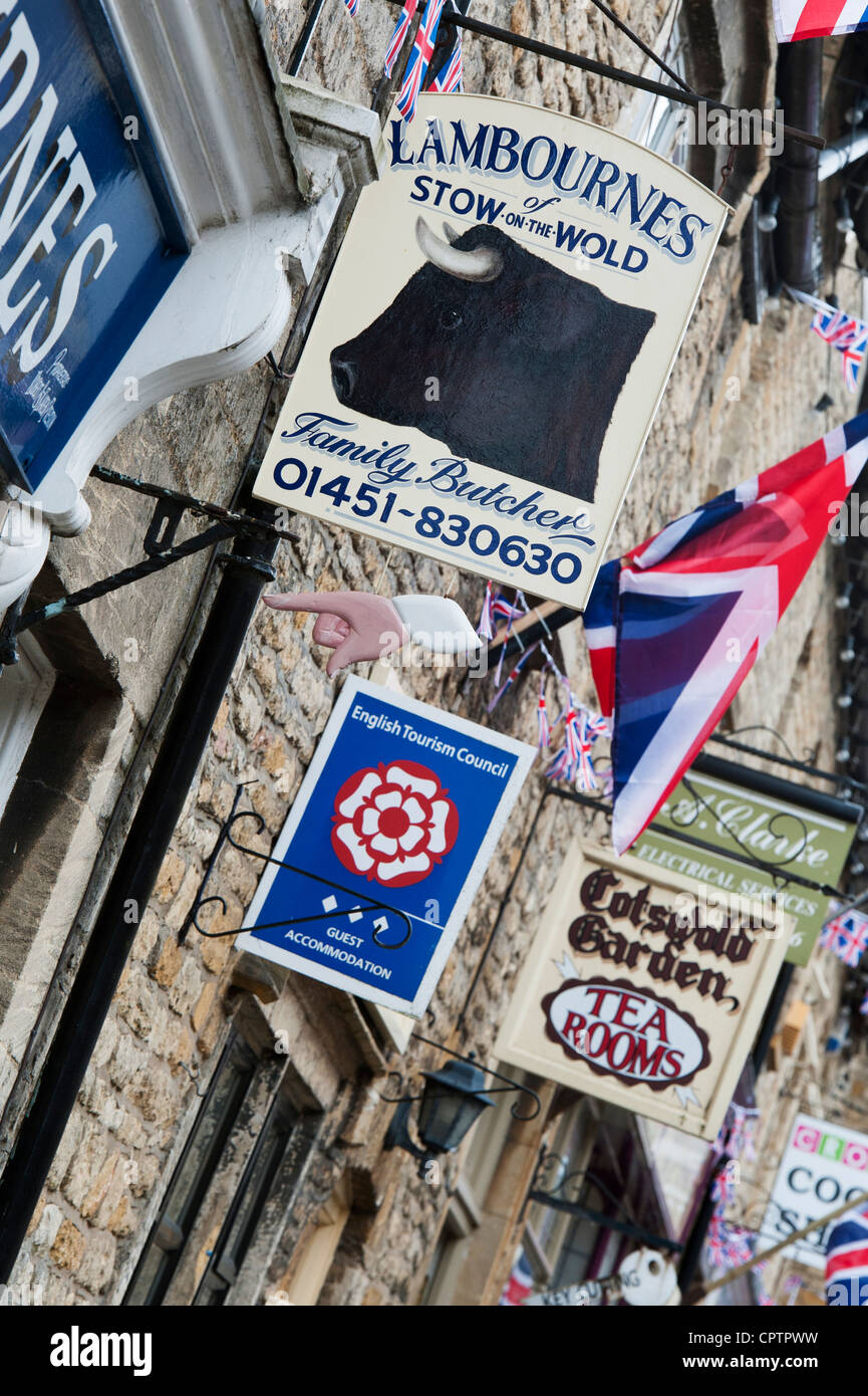 Lambournes family butchers sign , Stow on the Wold, Cotswolds ...